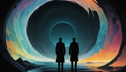 time travel portal colorful portal to somewhere