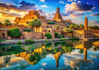 Fototapeta premium Mesopotamia: Exploring the Ancient Region's Influence on Modern-Day Countries and Cultures
