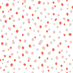 Vibrant Seamless Pattern with Colorful Dots, Fun and Playful Design