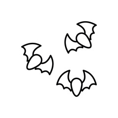 Flying Bat vector icon
