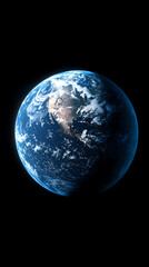 Earth rising in the vast cosmos