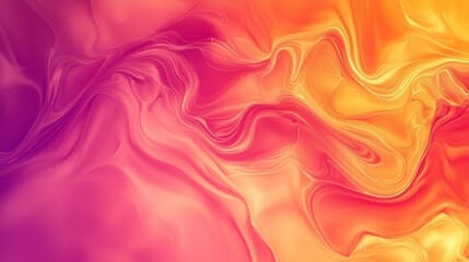 Obraz premium Vibrant pink, orange, and yellow swirls create a modern liquid effect, perfect for adding color to any design project