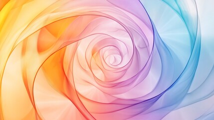 Obraz premium Abstract design of an upward-moving spiral with interconnected shapes, symbolizing growth, leadership, and strategy