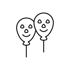Halloween Balloon vector icon