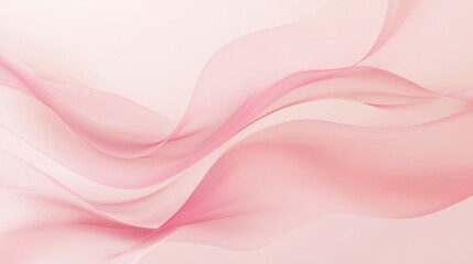 Abstract pink wave background with smooth lines creating a sense of elegance and movement, perfect for designs related to beauty, fashion, or technology