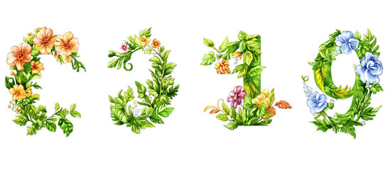 Floral Numbers C319