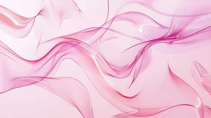 Fototapeta premium Abstract pink background with wave shapes flowing, creating a sense of elegance and movement, ideal for projects that convey fluidity and sophistication