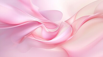 Obraz premium Abstract pink wave is flowing on pink background. This illustration is suitable for background, wallpaper, or design element