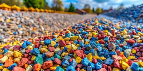 Obraz premium Natural Gravilla Texture for Landscaping and Construction, Perfect for Pathways and Driveways
