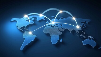 Global Connectivity and Network Communication Concept