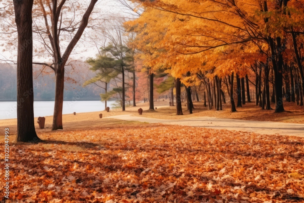 Canvas Prints Autumn outdoors nature leaf.