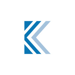 K Letter Logo minimalist style