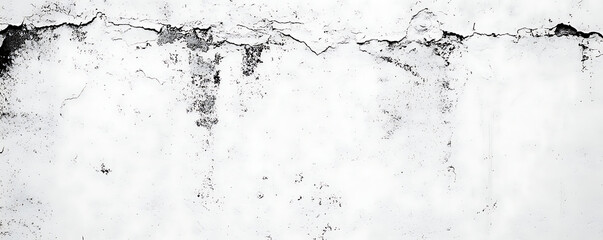 Obraz premium Distressed white brick wall background texture