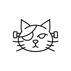 Pirate Cat vector icon