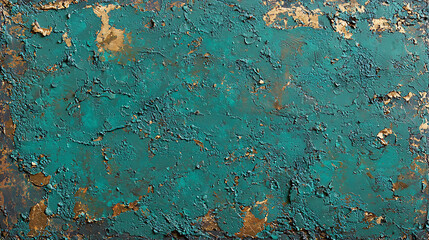 Scraped teal grungy texture background