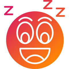 Asleep Vector Icon Design