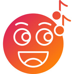 Obraz premium Singing Vector Icon Design