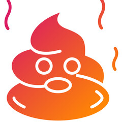 Poop Vector Icon Design