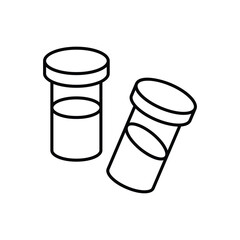 Halloween Test Tubes vector icon