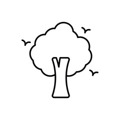 Scary Tree vector icon