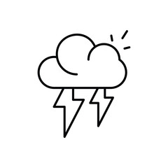 Thunderstorm  vector icon