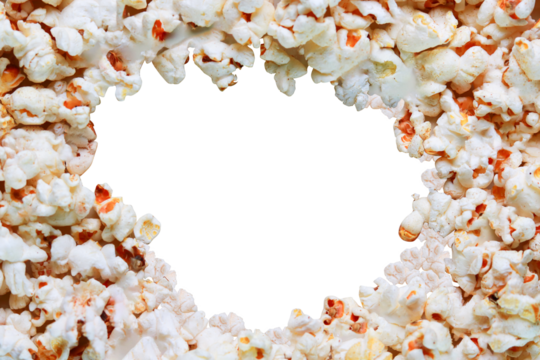 Popcorn full frame detailed background with copy space