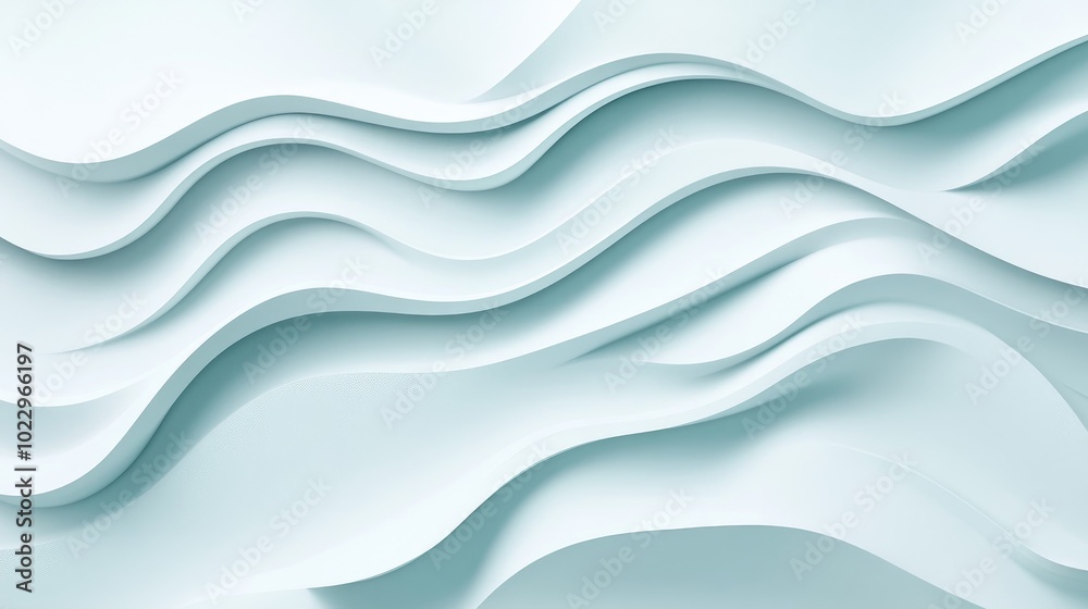 Poster abstract white exotic wave background in 3d 4k wallpaper art futuristic architectural background cre