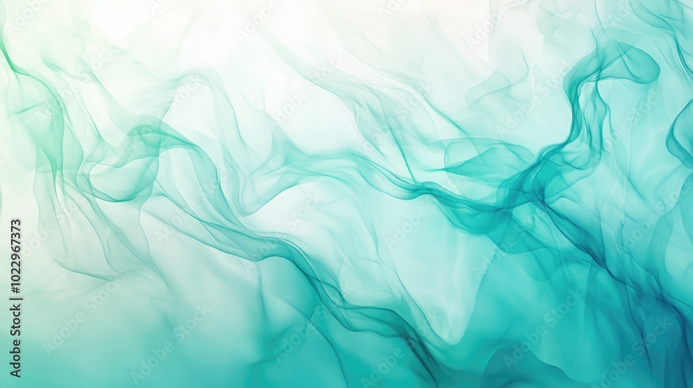 Aufkleber Aquamarine abstract gradient mesh background featuring a fresh trendy design Versatile texture with a magical style perfect for a sleek banner template Simple to edit clean 2D illustration