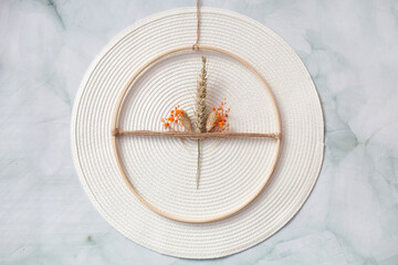 Step by step. Home made boho herb decoration. Step 8 from 8.