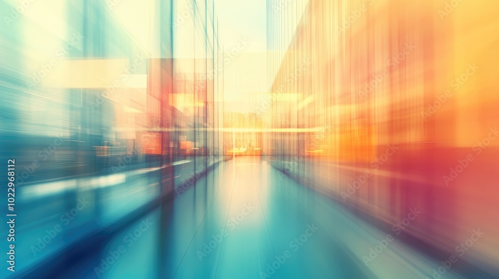 Aufkleber Artistic image featuring a blurred modern background with a gradient illustration suitable for backdrop or banner design