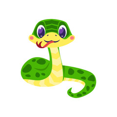 Cute snake symbol of the year