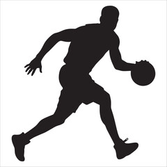 Obraz premium Basketball Player Silhouette