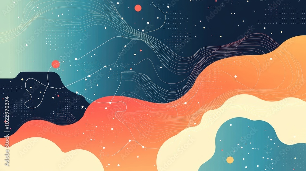 Poster Abstract Digital Background With Neural Connections Cutting Edge Technology Ai Data Transfer Process Neural Network Artificial Intelligence Machine Learning Cloud Computing