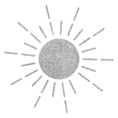 the glittering sun