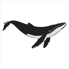 Obraz premium Whale Silhouette 