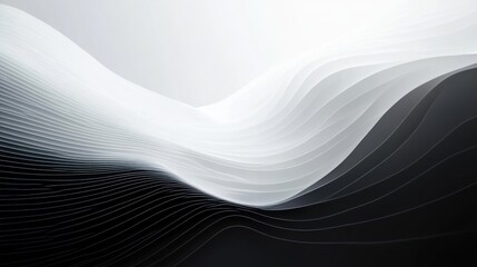 Black and white gradient background with minimalist abstract design