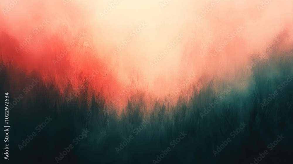 Poster Abstract hues with a soft indistinct background
