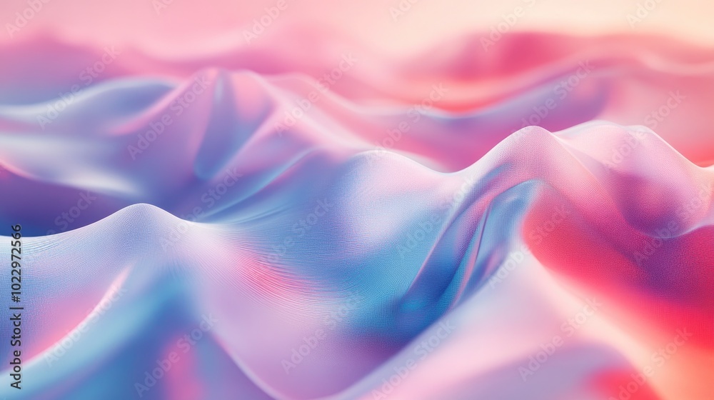 Aufkleber Abstract geometric texture featuring a trendy blurred background with a gradient pattern ideal for wave wallpaper fantasy illustrations labels textiles or concept designs
