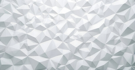 Fototapeta premium Abstract white geometric surface is forming complex structure