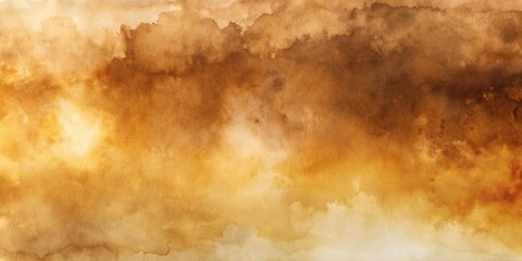Obraz premium Warm, textured abstract painting in shades of brown and gold.