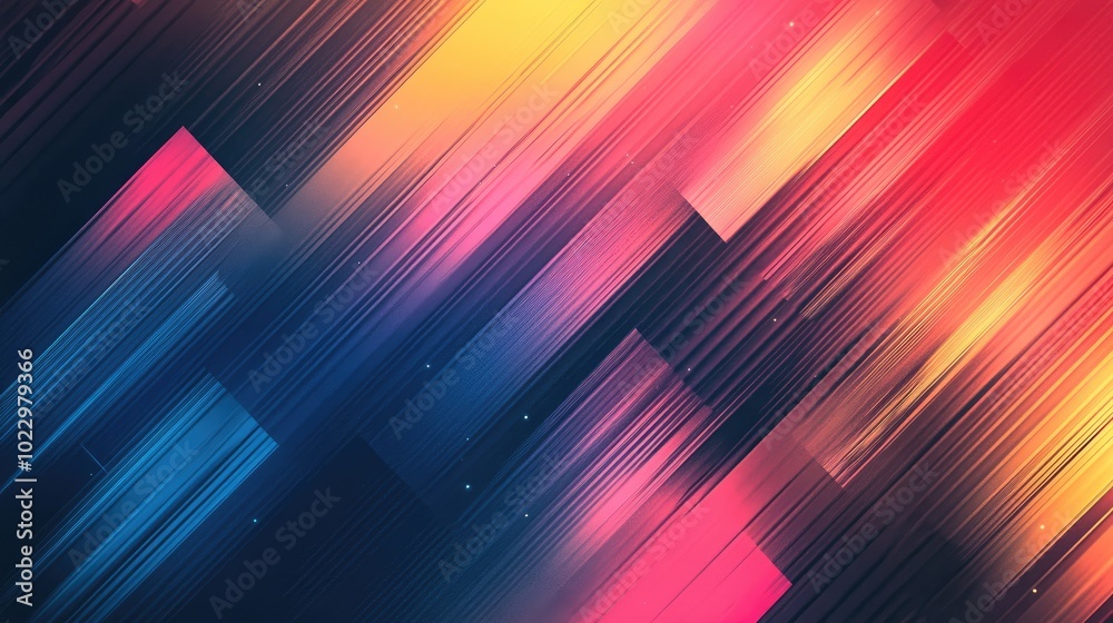 Aufkleber Abstract geometric texture featuring a colorful blurred background and gradient patterns ideal for themes presentations templates or design projects