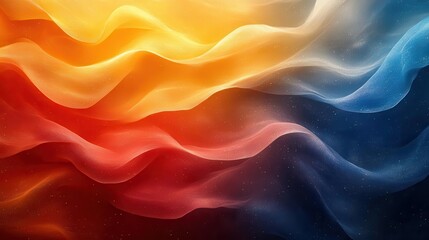 Obraz premium abstract background featuring flowing colors of yellow blue and red with grainy textures that evoke a sense of movement and depth ideal for modern designs and wallpapers