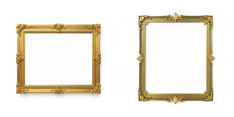 retro frame isolated on white, background and border for design