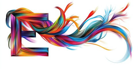 Fototapeta premium Abstract letter 