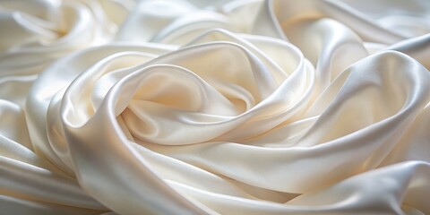 Obraz premium Charming vintage white silk background, perfect for weddings and Valentine’s Day, adds a touch of elegance. Create stunning designs that capture love's essence beautifully.