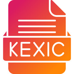 KEXIC File Format Vector Icon Design