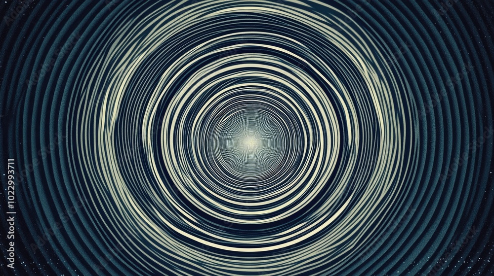 Aufkleber Abstract radial geometric design with concentric patterns Geometric radial element in a creative composition