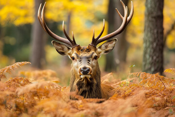 Fototapeta premium Animal walk in park generative AI picture