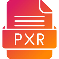 PXR File Format Vector Icon Design