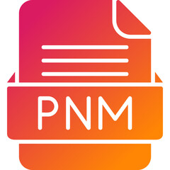 PNM File Format Vector Icon Design